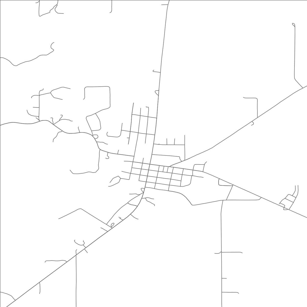 ROAD MAP OF BENTON, MISSOURI BY MAPBAKES