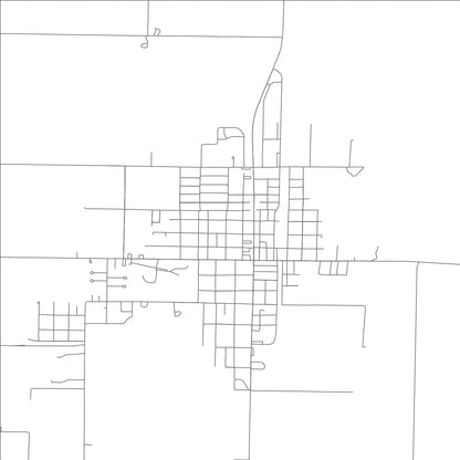 ROAD MAP OF BERNIE, MISSOURI BY MAPBAKES