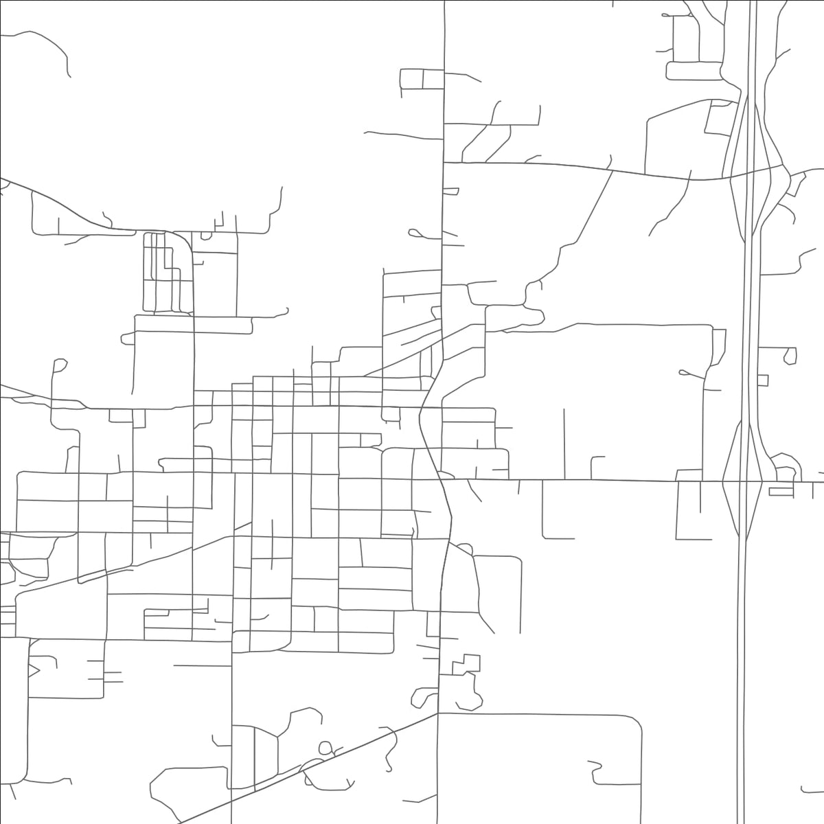 ROAD MAP OF BETHANY, MISSOURI BY MAPBAKES