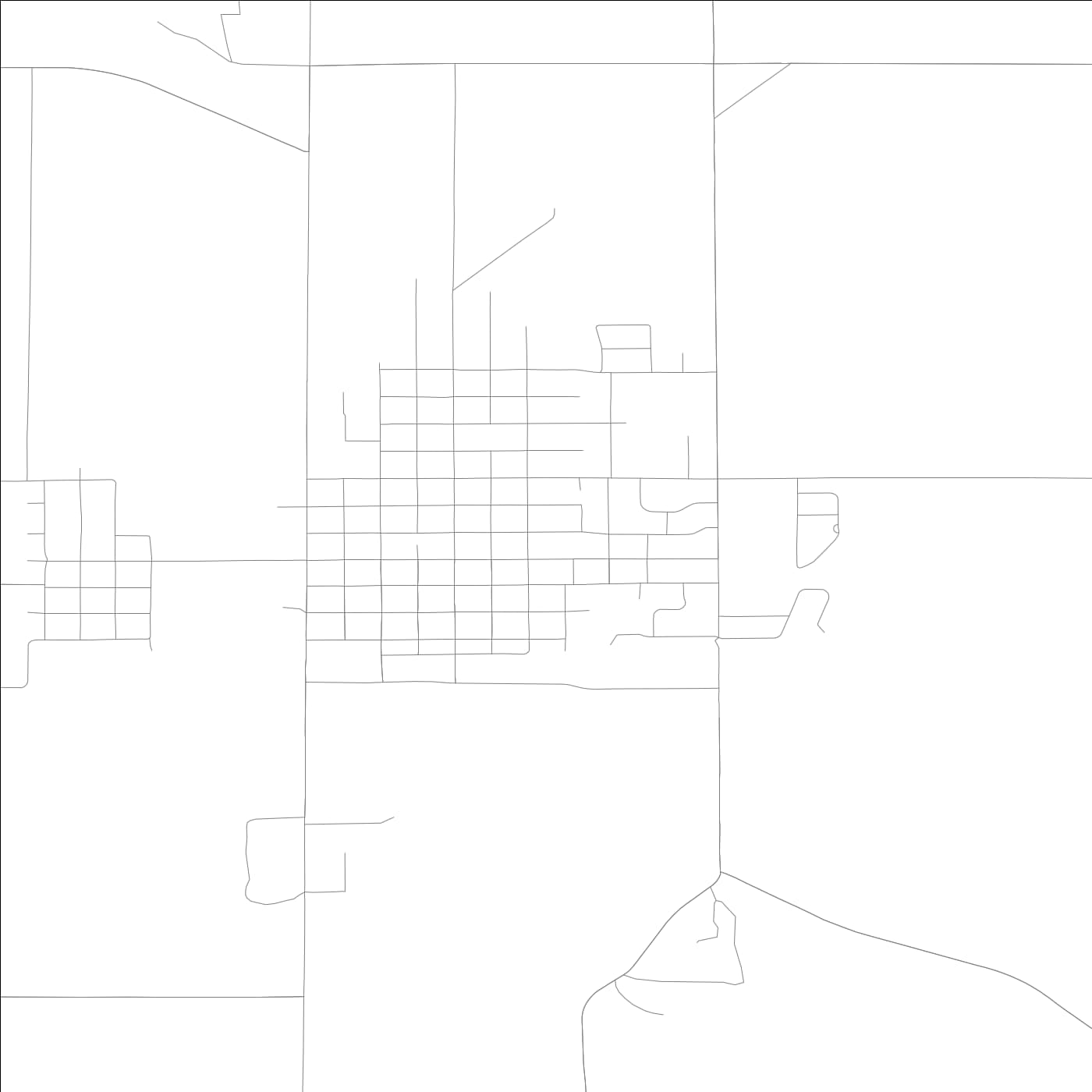 ROAD MAP OF BELMOND, LOWA BY MAPBAKES