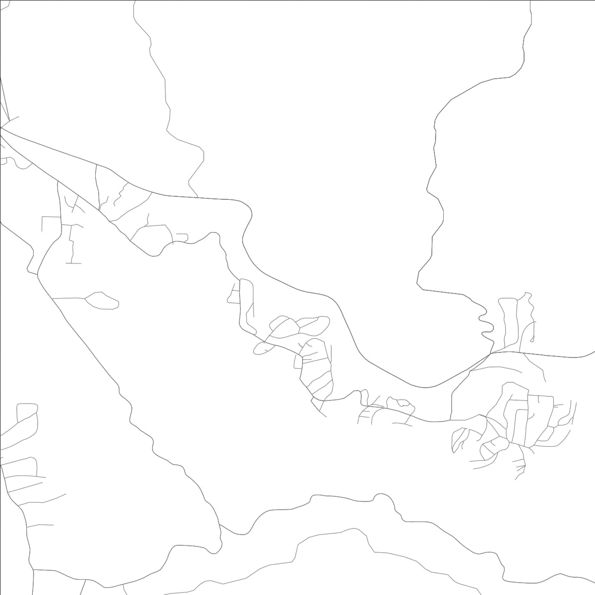 ROAD MAP OF BASS LAKE, CALIFORNIA BY MAPBAKES
