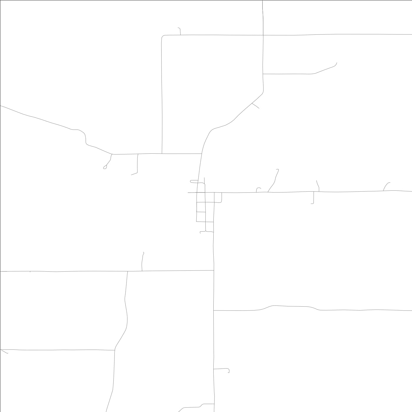 ROAD MAP OF ALFORDSVILLE, INDIANA BY MAPBAKES