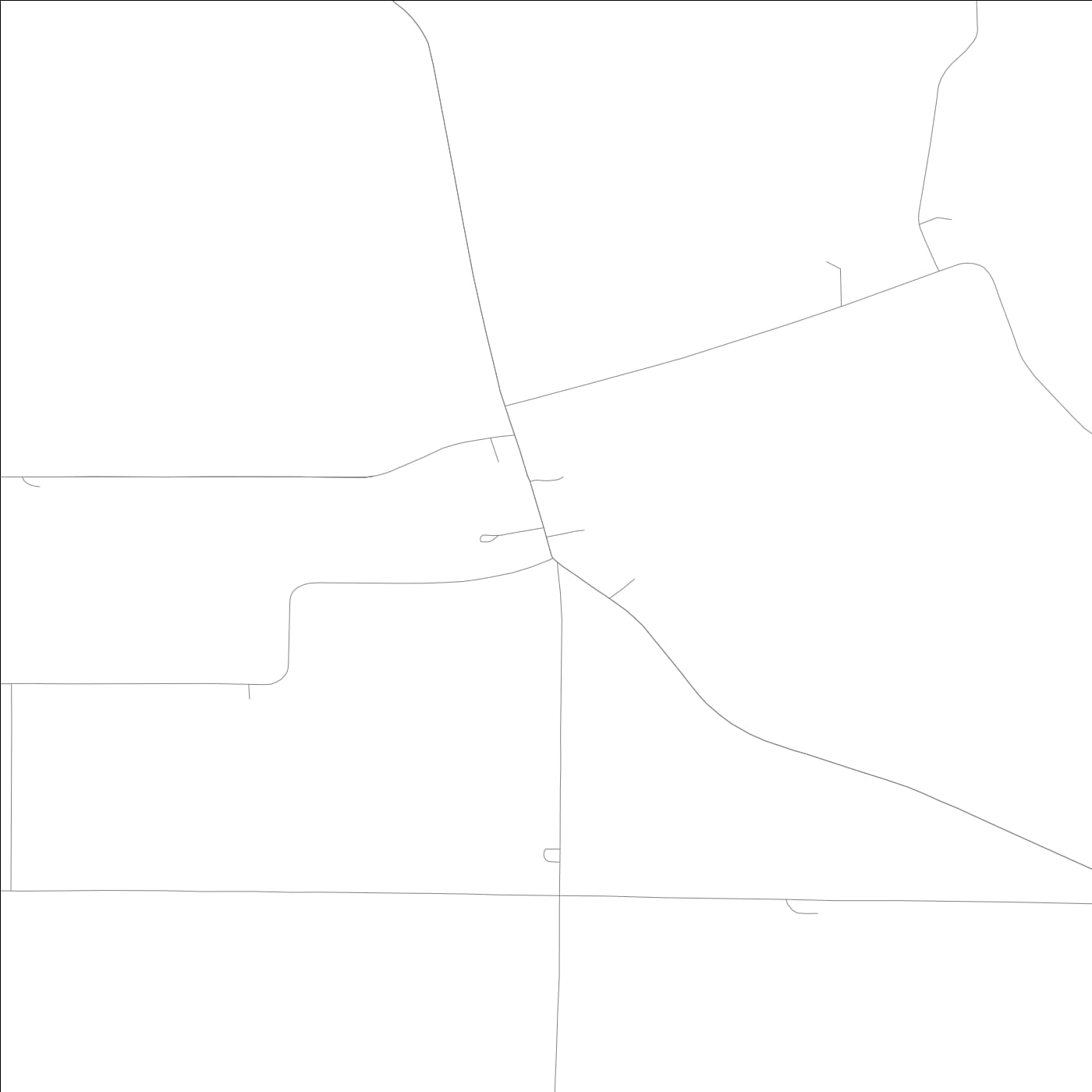 ROAD MAP OF BIG ROCK, LOWA BY MAPBAKES