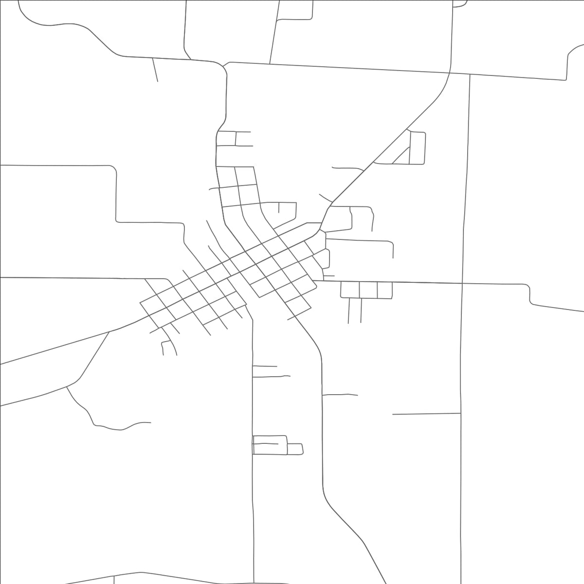 ROAD MAP OF BISMARCK, MISSOURI BY MAPBAKES