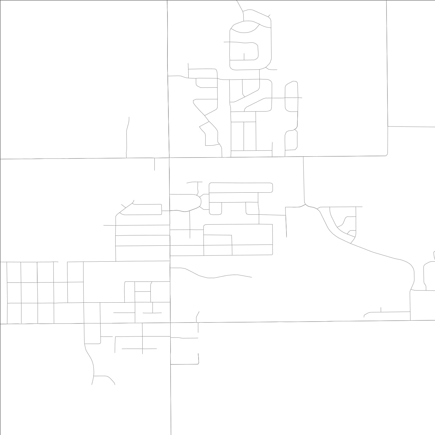 ROAD MAP OF BEECHER, ILLINOIS BY MAPBAKES