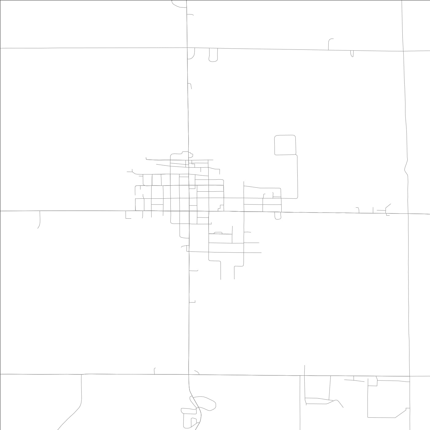 ROAD MAP OF BLAIRSTOWN, LOWA BY MAPBAKES