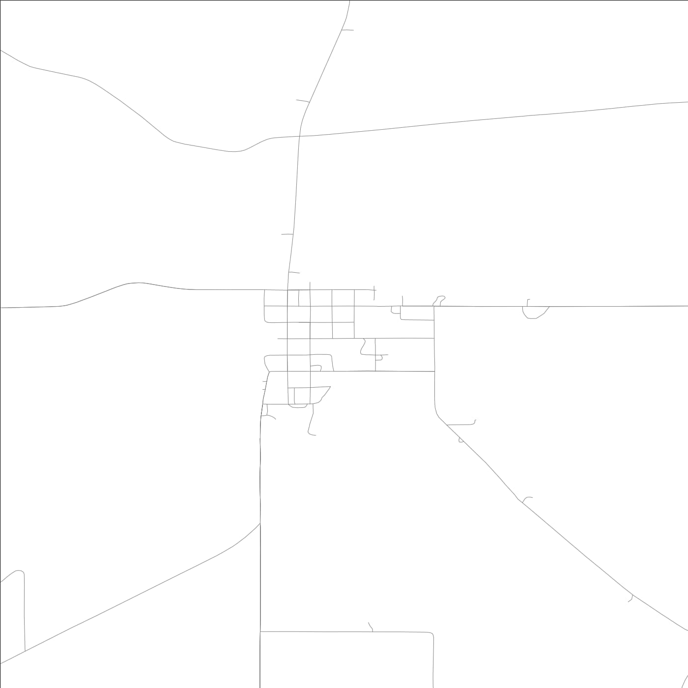 ROAD MAP OF BLAKESBURG, LOWA BY MAPBAKES