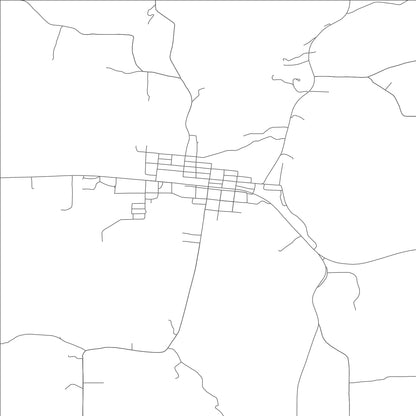 ROAD MAP OF BLAND, MISSOURI BY MAPBAKES