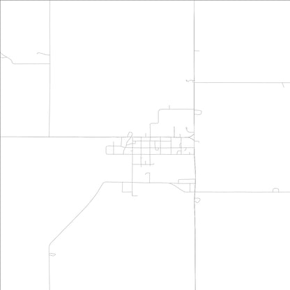 ROAD MAP OF BLOCKTON, LOWA BY MAPBAKES