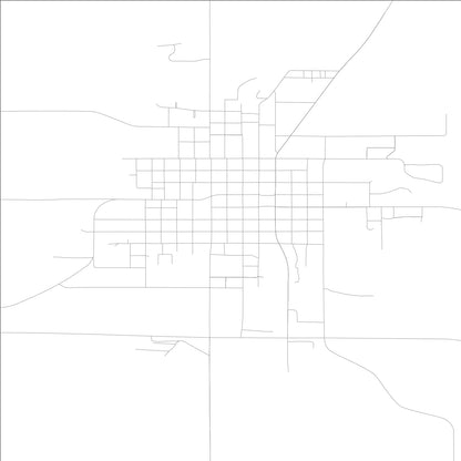 ROAD MAP OF BLOOMFIELD, LOWA BY MAPBAKES