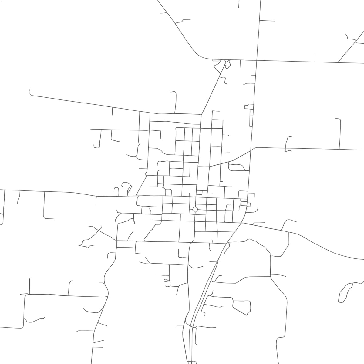 ROAD MAP OF BLOOMFIELD, MISSOURI BY MAPBAKES