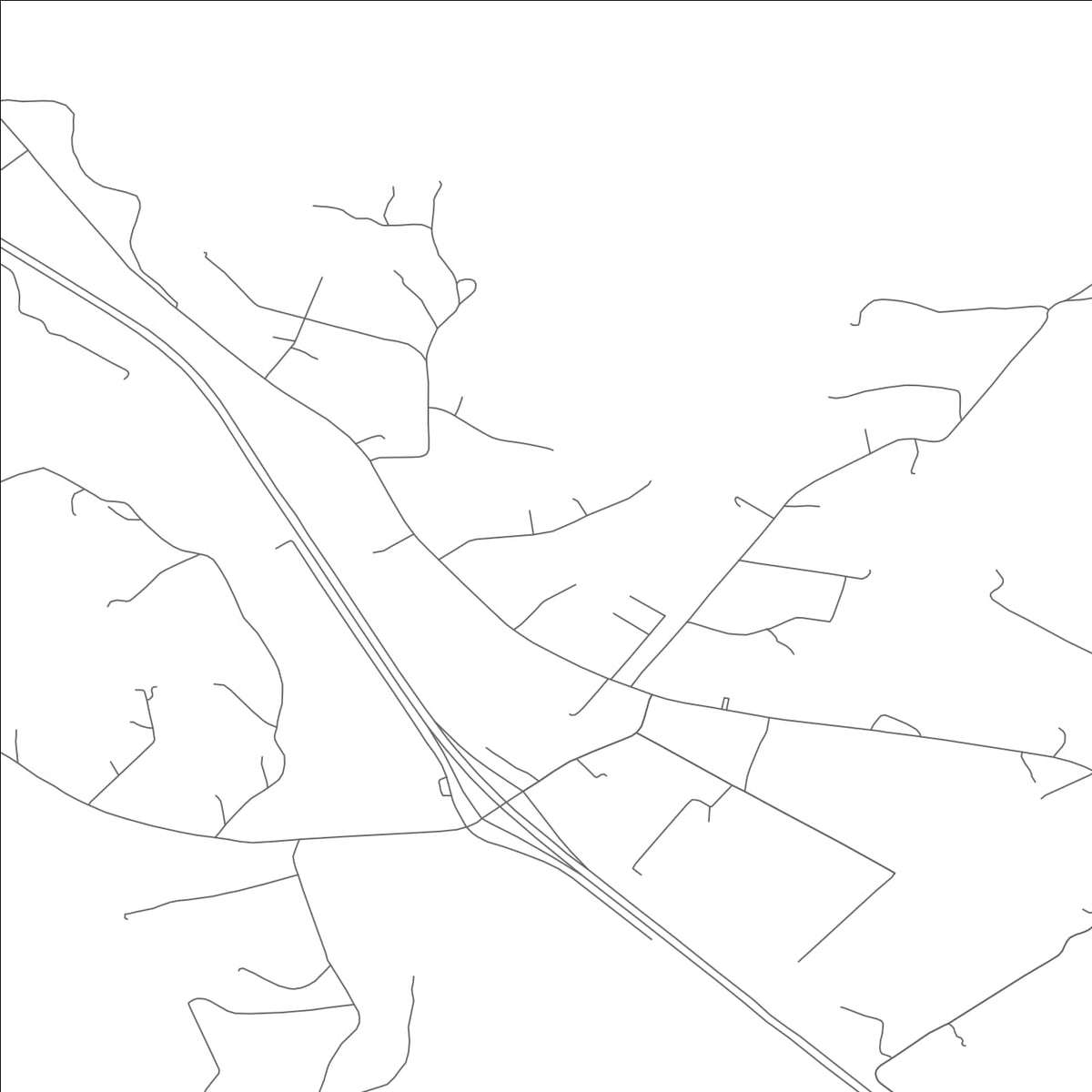 ROAD MAP OF BLOOMSDALE, MISSOURI BY MAPBAKES
