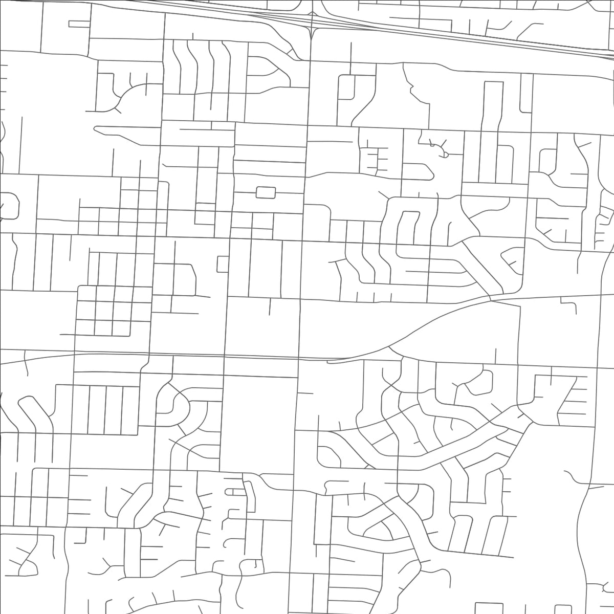 ROAD MAP OF BLUE SPRINGS, MISSOURI BY MAPBAKES