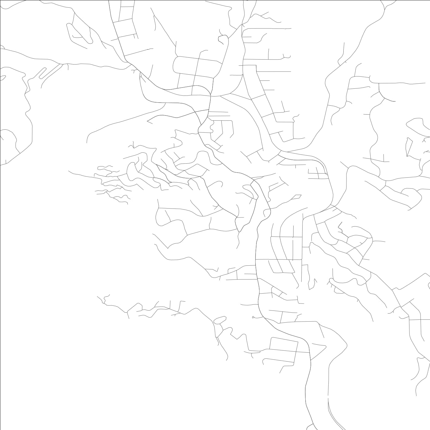 ROAD MAP OF BEN LOMOND, CALIFORNIA BY MAPBAKES