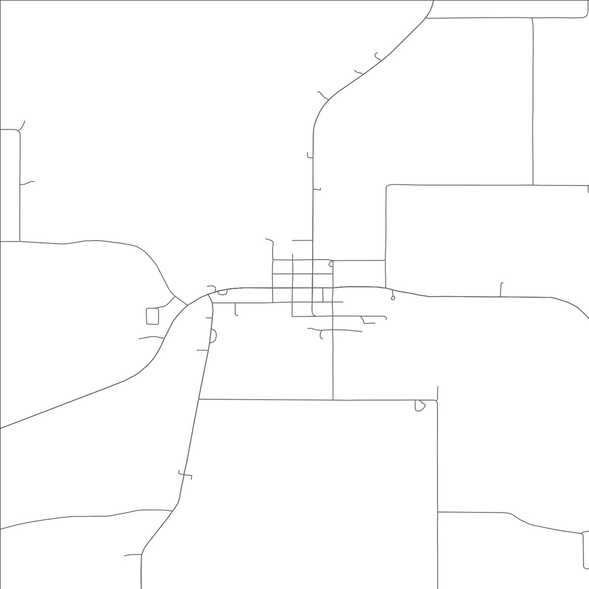ROAD MAP OF BLYTHEDALE, MISSOURI BY MAPBAKES