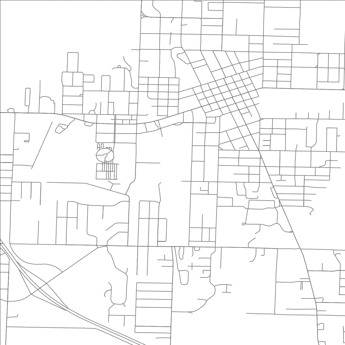 ROAD MAP OF BOLIVAR, MISSOURI BY MAPBAKES