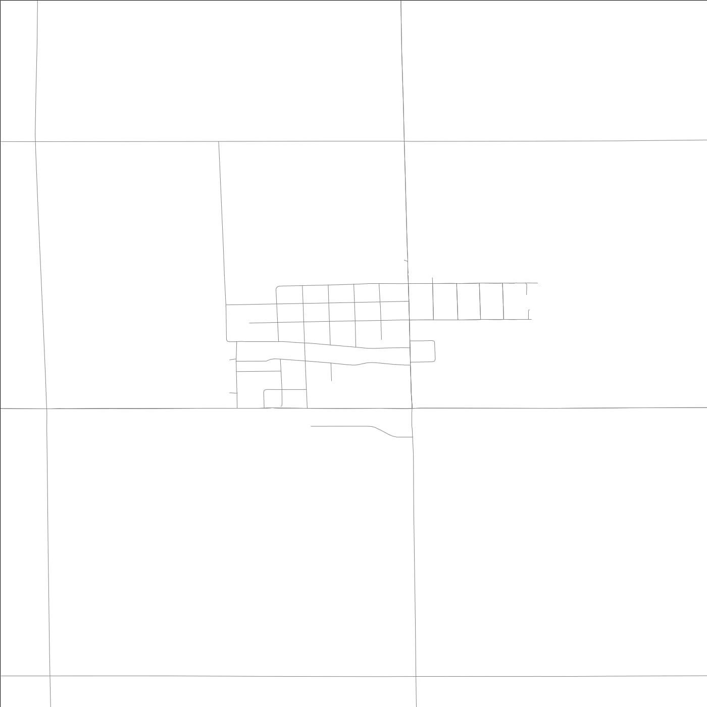 ROAD MAP OF BOYDEN, LOWA BY MAPBAKES