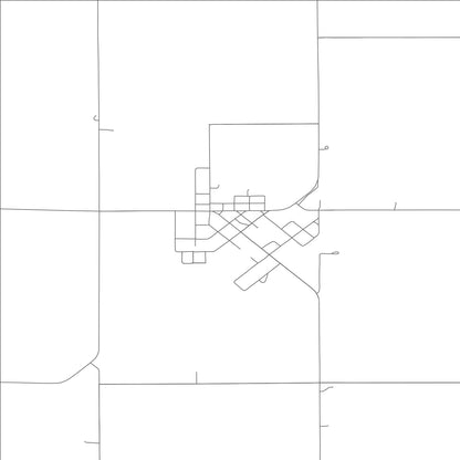 ROAD MAP OF BOSWORTH, MISSOURI BY MAPBAKES