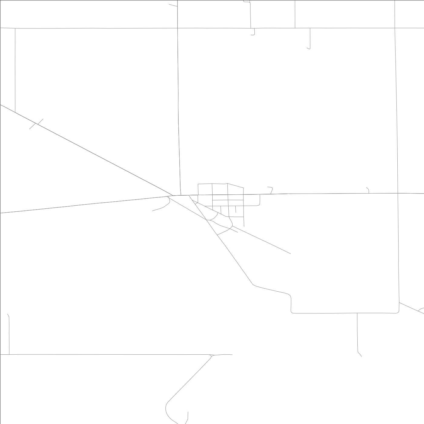 ROAD MAP OF BRADGATE, LOWA BY MAPBAKES