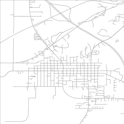 ROAD MAP OF BOWLING GREEN, MISSOURI BY MAPBAKES