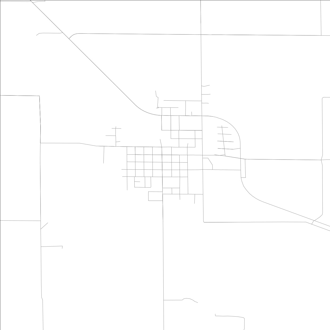 ROAD MAP OF BETHANY, ILLINOIS BY MAPBAKES