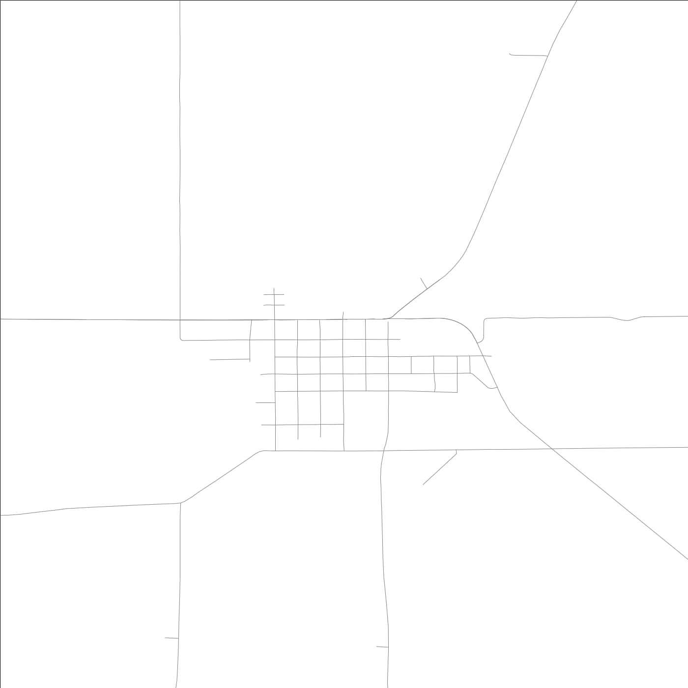 ROAD MAP OF BRIGHTON, LOWA BY MAPBAKES