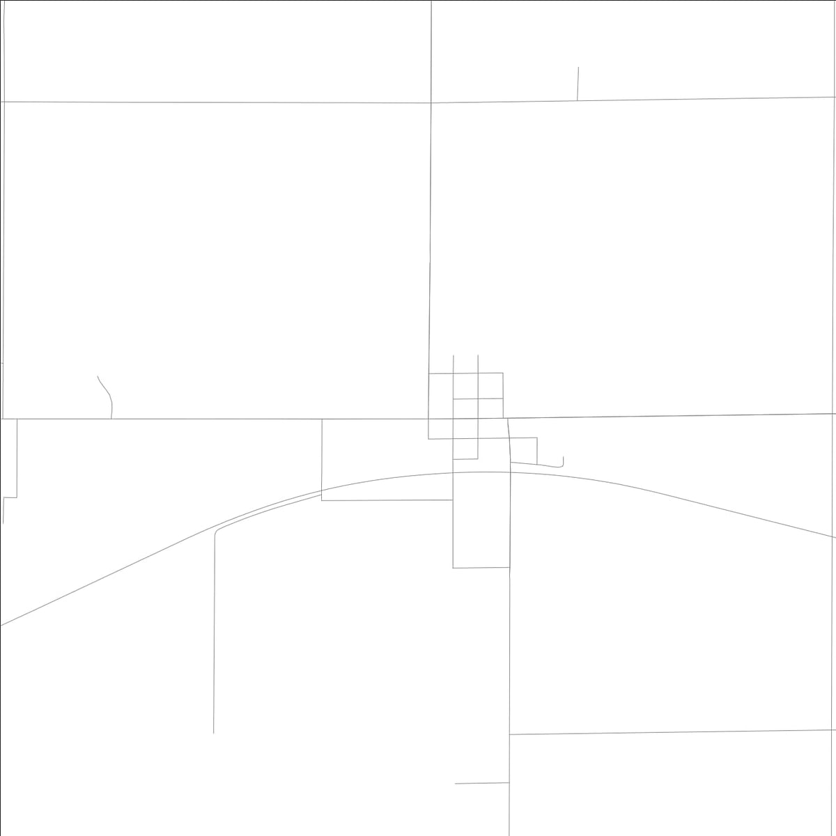 ROAD MAP OF BRISTOW, LOWA BY MAPBAKES
