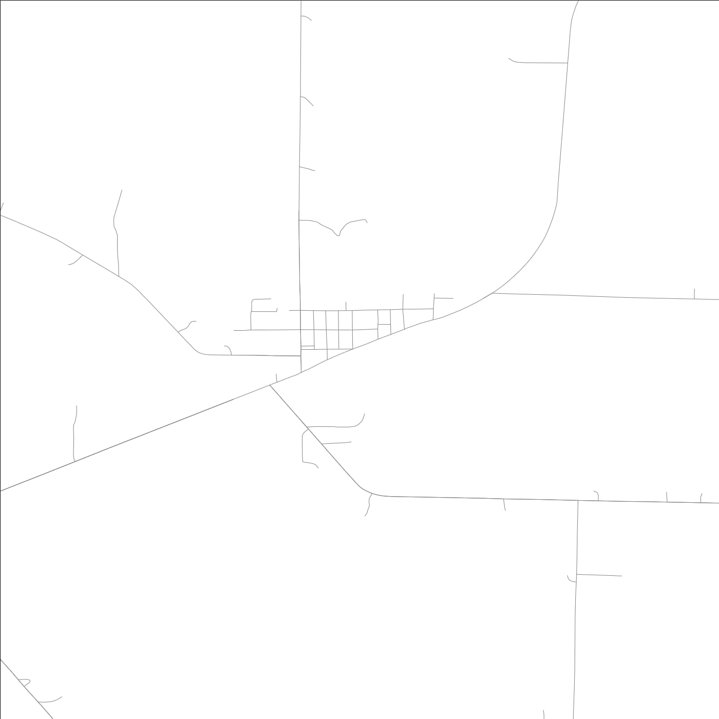 ROAD MAP OF BRONSON, LOWA BY MAPBAKES