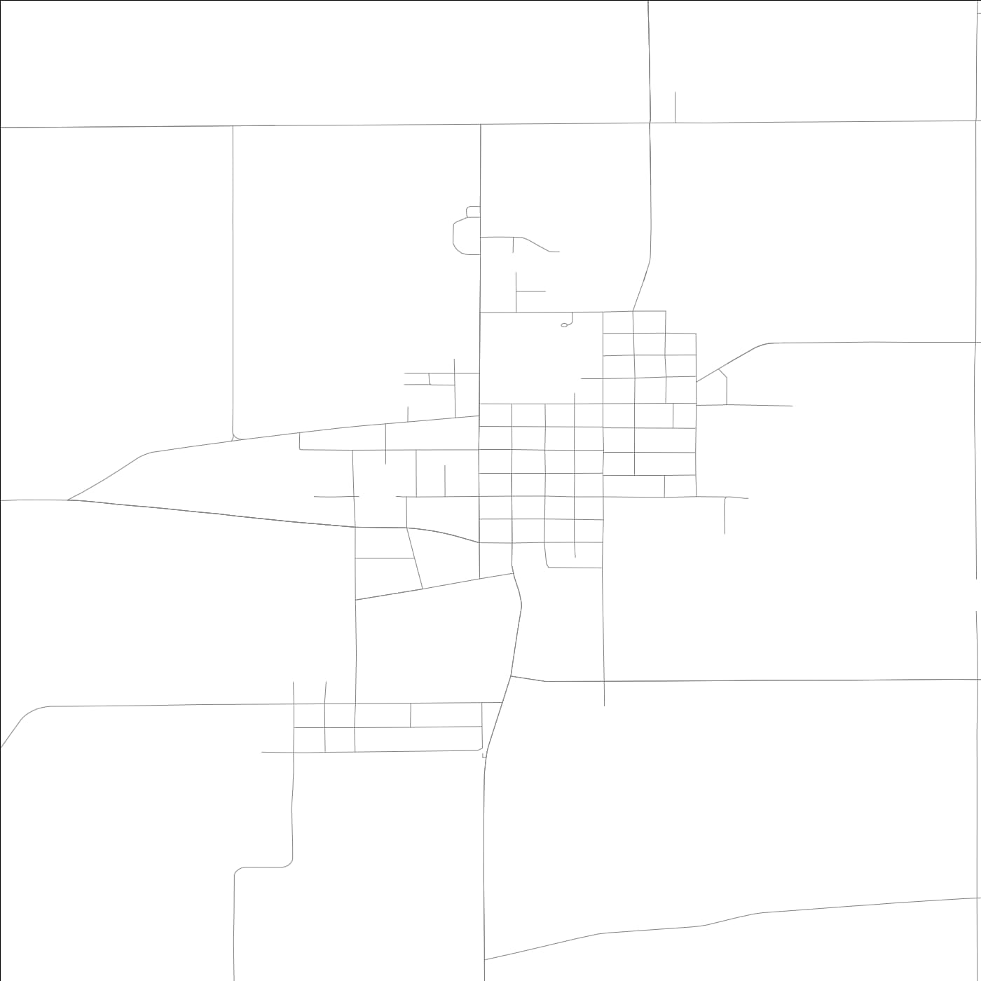 ROAD MAP OF BROOKLYN, LOWA BY MAPBAKES