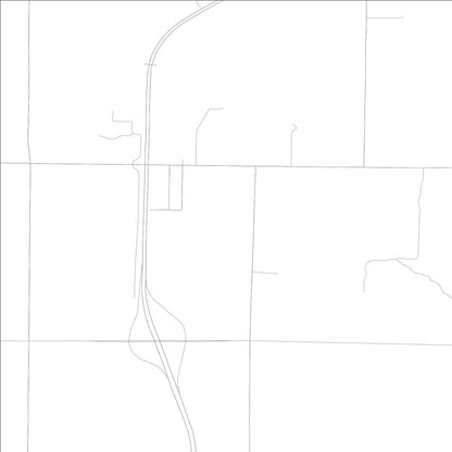 ROAD MAP OF BLOOMFIELD, ILLINOIS BY MAPBAKES