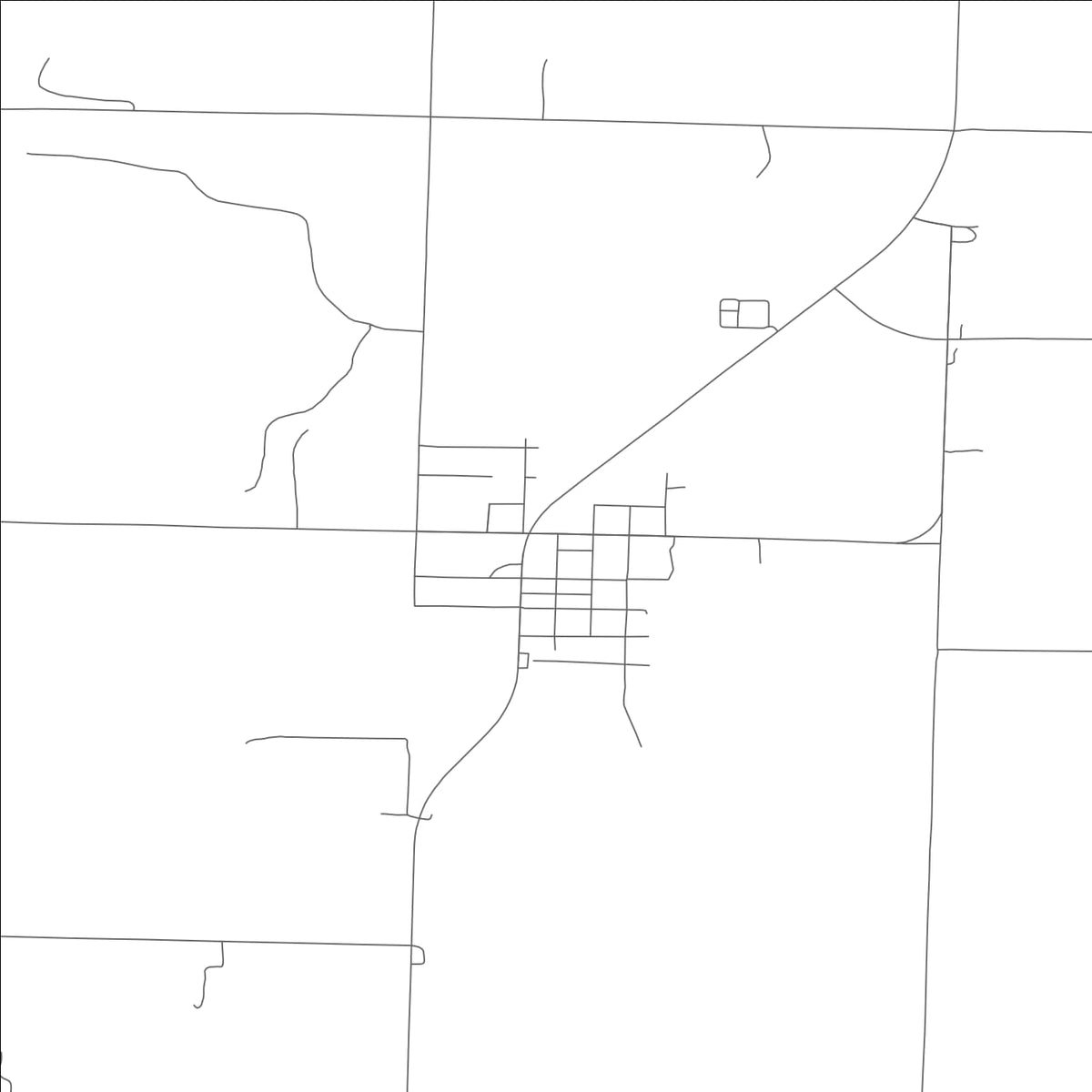 ROAD MAP OF BRONAUGH, MISSOURI BY MAPBAKES