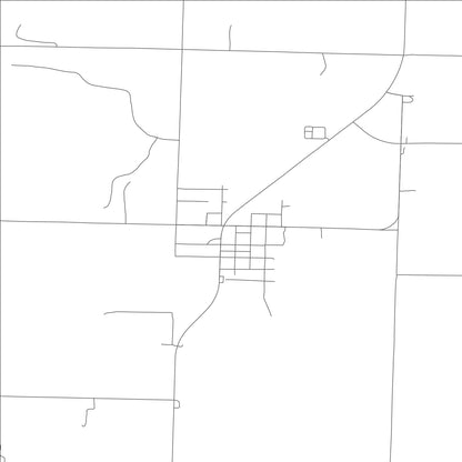 ROAD MAP OF BRONAUGH, MISSOURI BY MAPBAKES