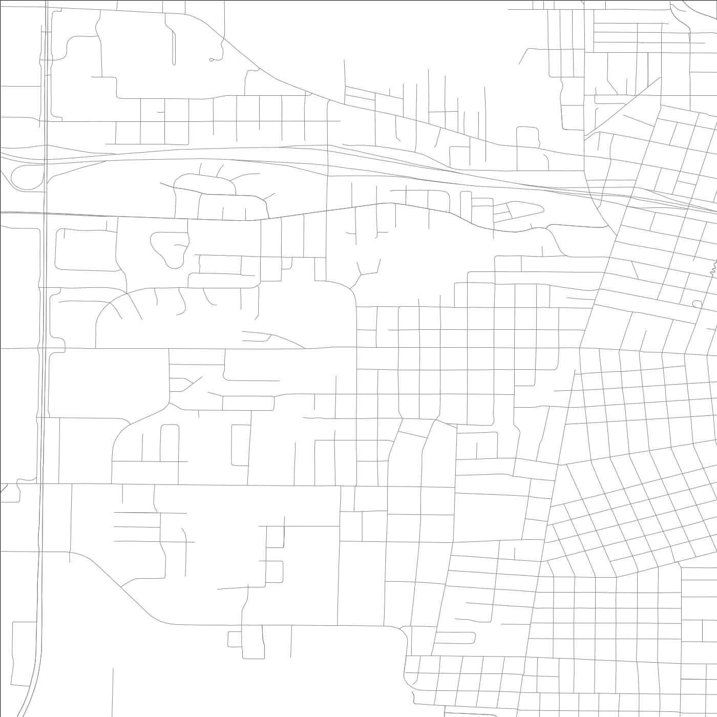 ROAD MAP OF BURLINGTON, LOWA BY MAPBAKES