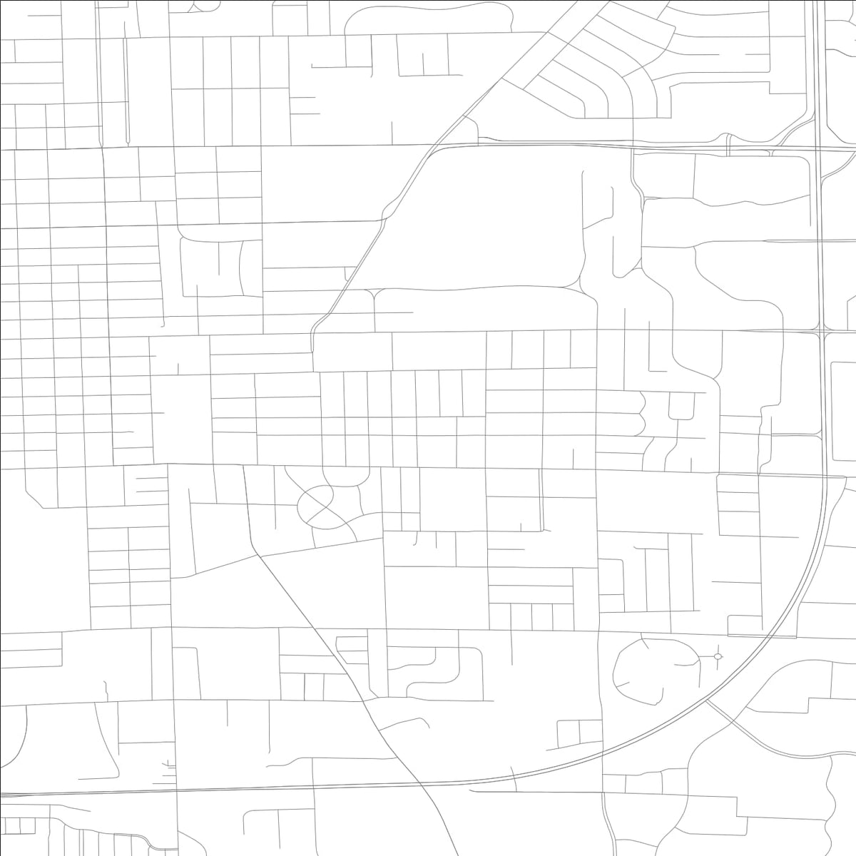 ROAD MAP OF BLOOMINGTON, ILLINOIS BY MAPBAKES