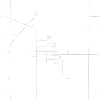 ROAD MAP OF BURT, LOWA BY MAPBAKES