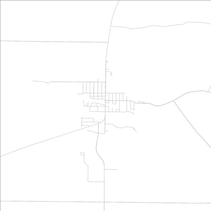 ROAD MAP OF BLUFFS, ILLINOIS BY MAPBAKES