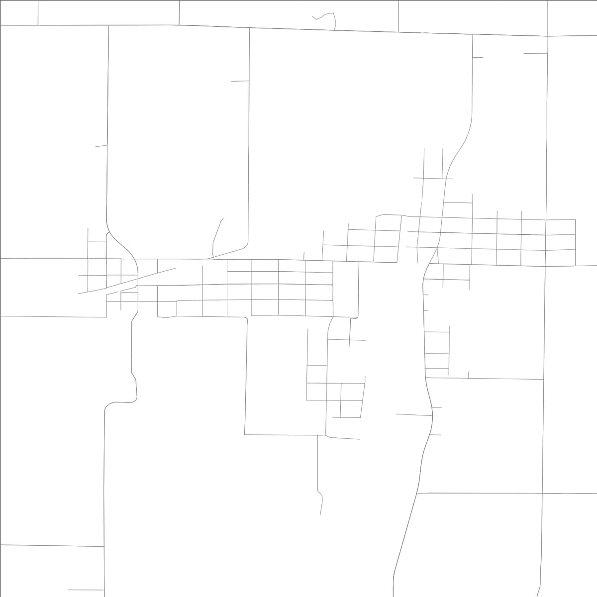 ROAD MAP OF BLUFORD, ILLINOIS BY MAPBAKES