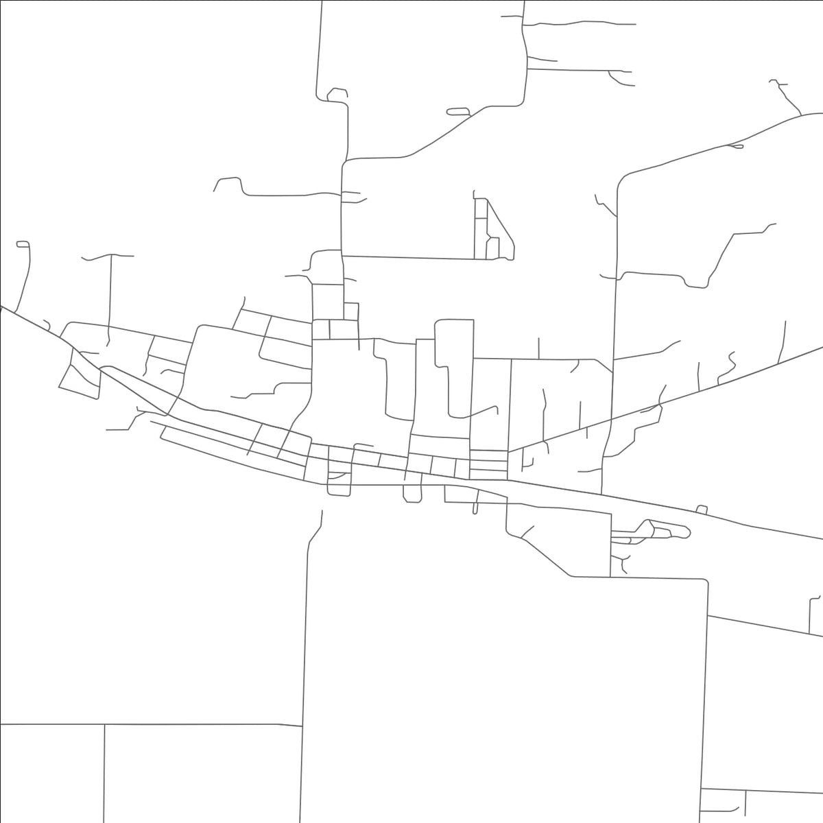 ROAD MAP OF BRUNSWICK, MISSOURI BY MAPBAKES