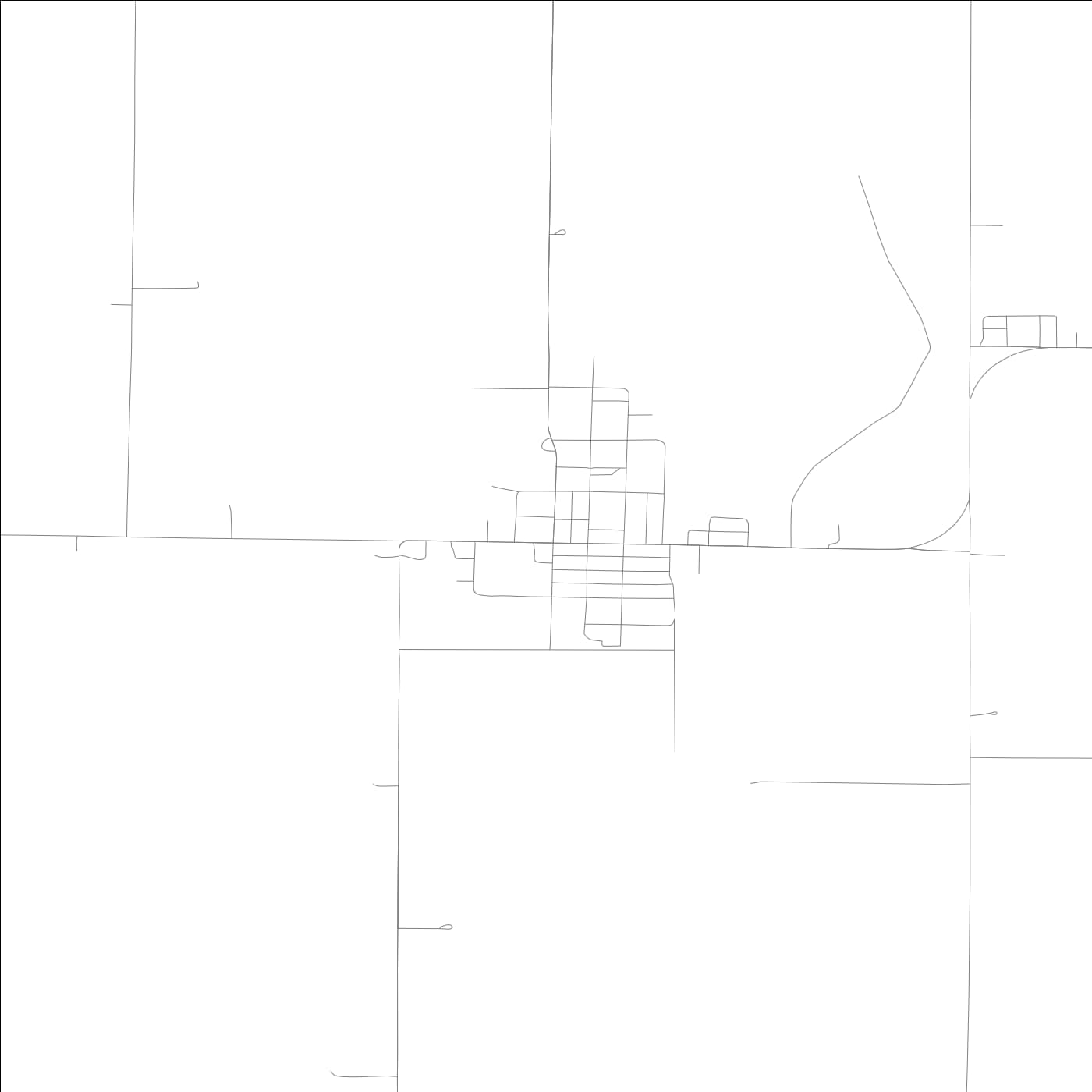 ROAD MAP OF CALLENDER, LOWA BY MAPBAKES