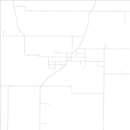 ROAD MAP OF BONE GAP, ILLINOIS BY MAPBAKES