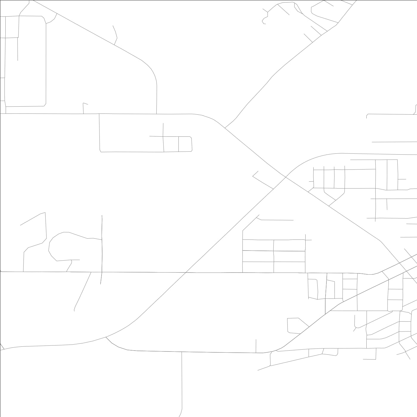 ROAD MAP OF CAMANCHE, LOWA BY MAPBAKES