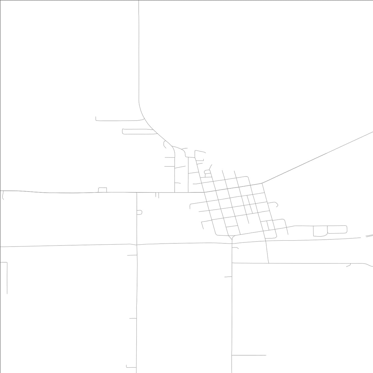 ROAD MAP OF CAMBRIDGE, LOWA BY MAPBAKES