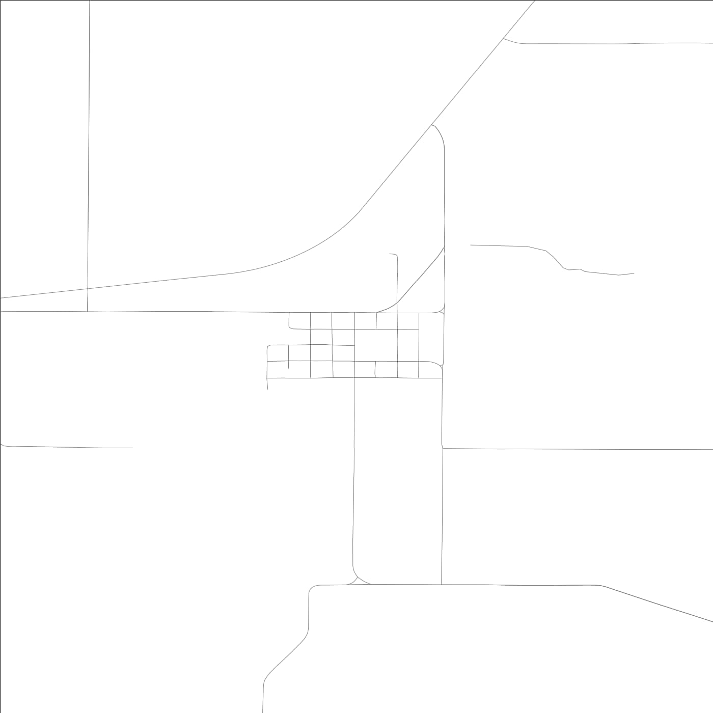 ROAD MAP OF CANTRIL, LOWA BY MAPBAKES