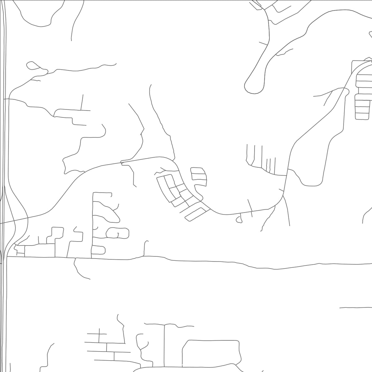 ROAD MAP OF BULL CREEK, MISSOURI BY MAPBAKES