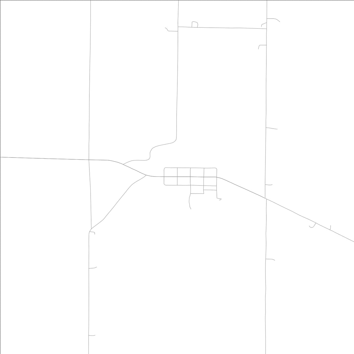 ROAD MAP OF CARBON, LOWA BY MAPBAKES