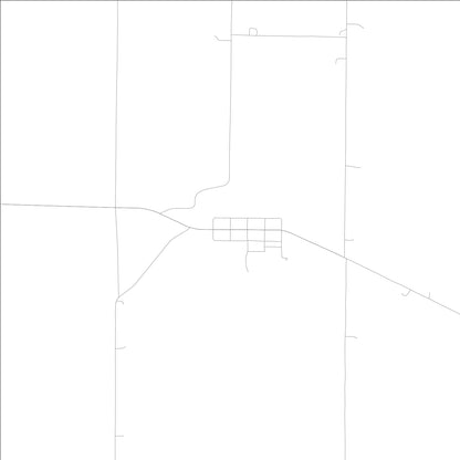 ROAD MAP OF CARBON, LOWA BY MAPBAKES