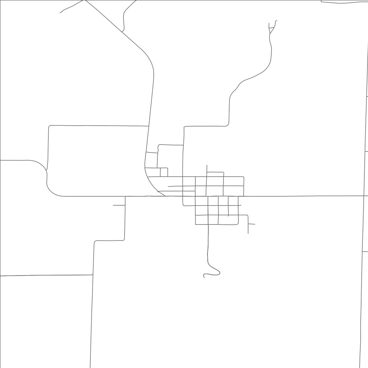 ROAD MAP OF BUNCETON, MISSOURI BY MAPBAKES