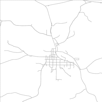 ROAD MAP OF BUNKER, MISSOURI BY MAPBAKES