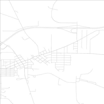 ROAD MAP OF CASCADE, LOWA BY MAPBAKES