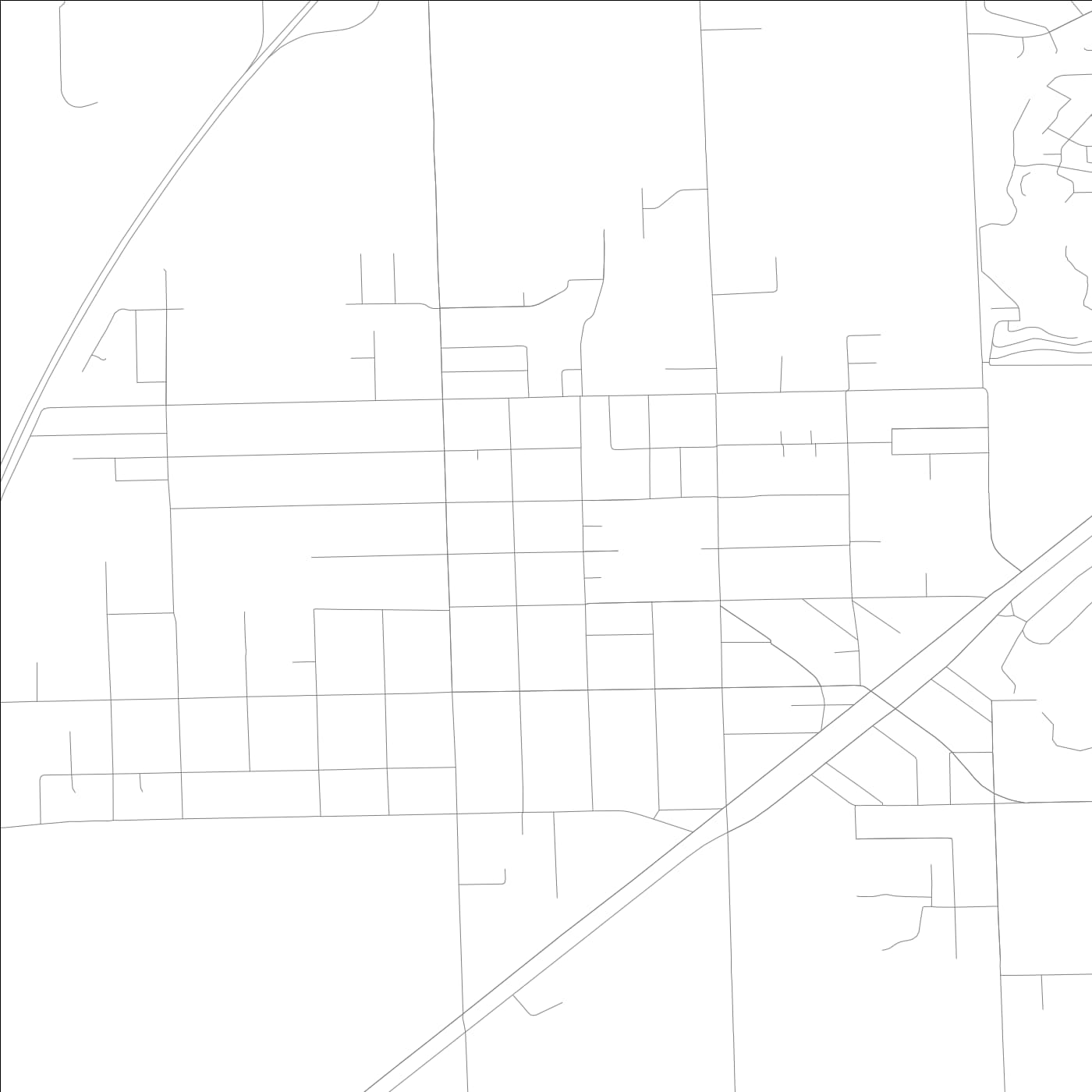 ROAD MAP OF BRAIDWOOD, ILLINOIS BY MAPBAKES